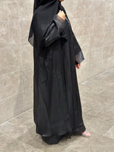 Load image into Gallery viewer, Luxe Organza Abaya - Black
