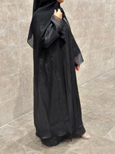 Load image into Gallery viewer, Luxe Organza Abaya - Black
