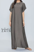 Load image into Gallery viewer, under abaya slip dress in grey color
