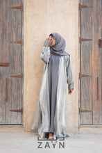 Load image into Gallery viewer, Luxe Organza Abaya - Grey
