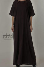 Load image into Gallery viewer, shop abaya inner slip dress under dress half sleeve
