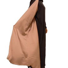 Load image into Gallery viewer, Double Sided Casual Abaya for Women in Copper &amp; Black shade
