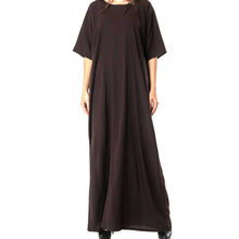 Load image into Gallery viewer, Abaya Black Inner slip dress for modest style
