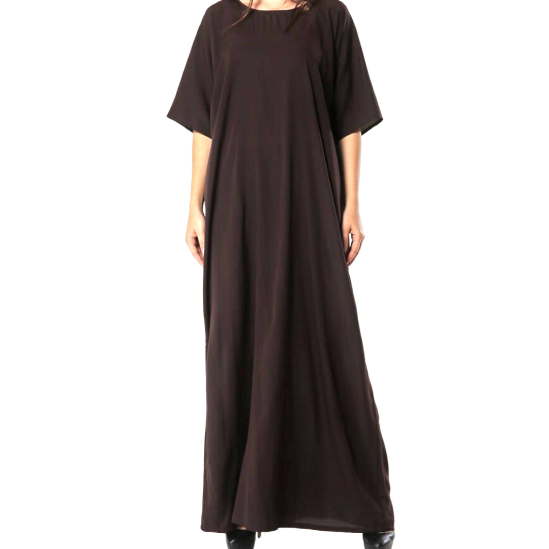 Abaya Inner Slip Dress Black