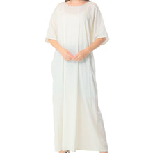 Load image into Gallery viewer, White Abaya Inner slip dress for modest clothing
