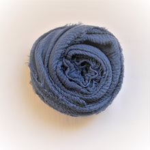 Load image into Gallery viewer, Cotton Crinkle Hijab - Blue Denim
